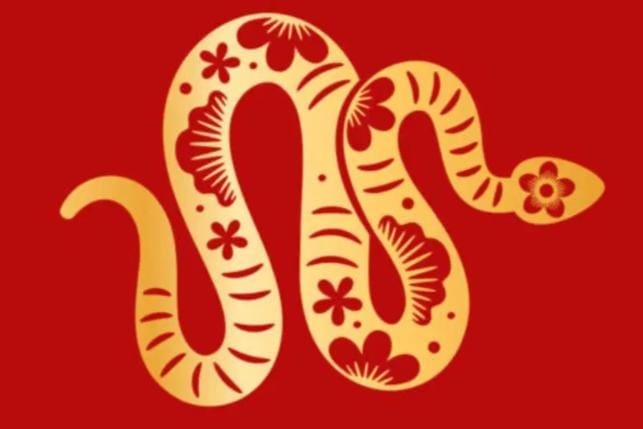 Ilustrasi shio ular di tahun 2026 dengan simbol energi kuda api dan perubahan